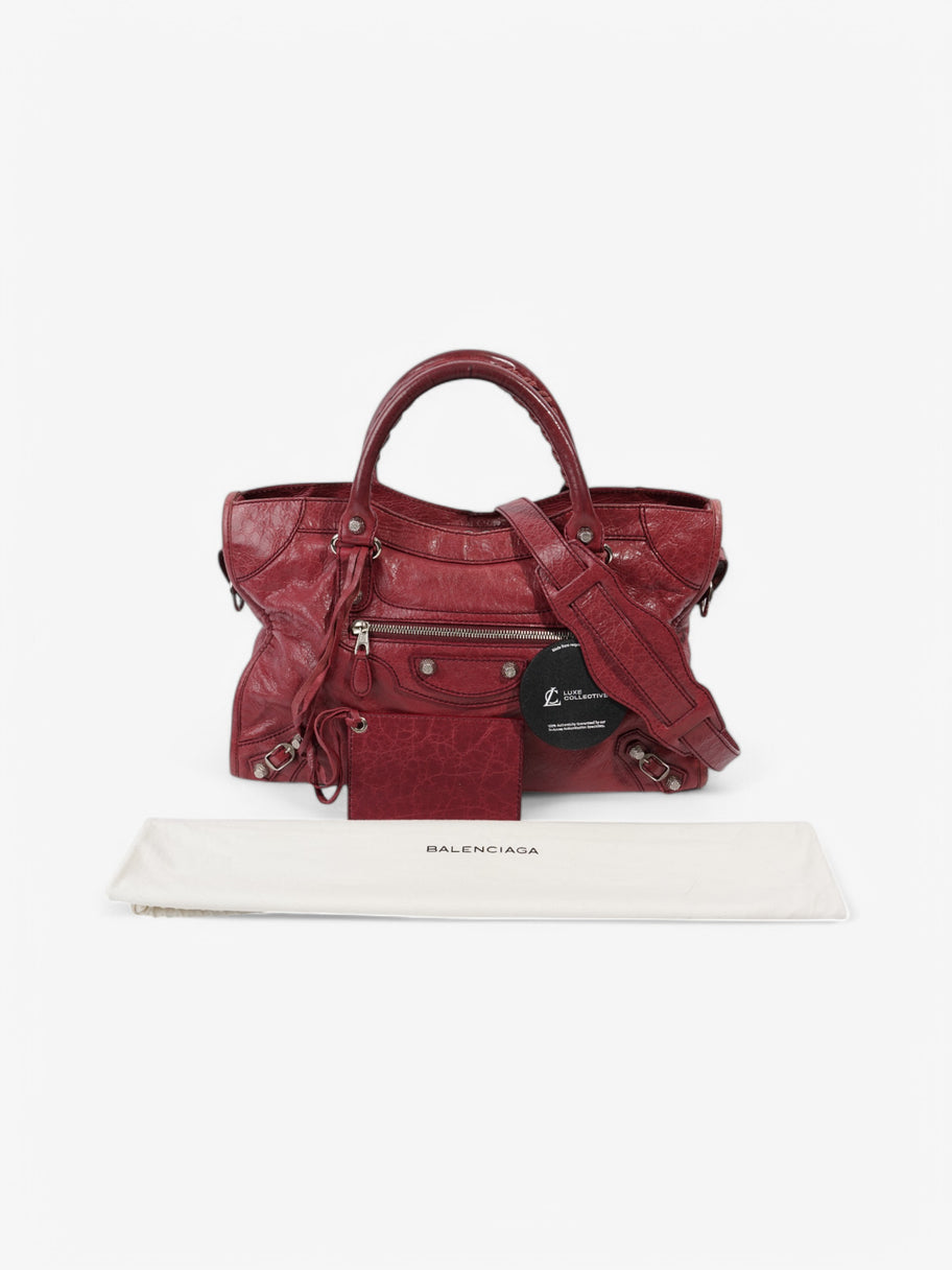 Balenciaga Le City Violet Prune Lambskin Leather Medium Image 11