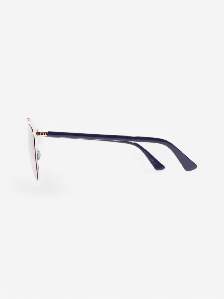 Christian Dior 3210R Sunglasses Gold / Blue Acetate 140mm Image 3