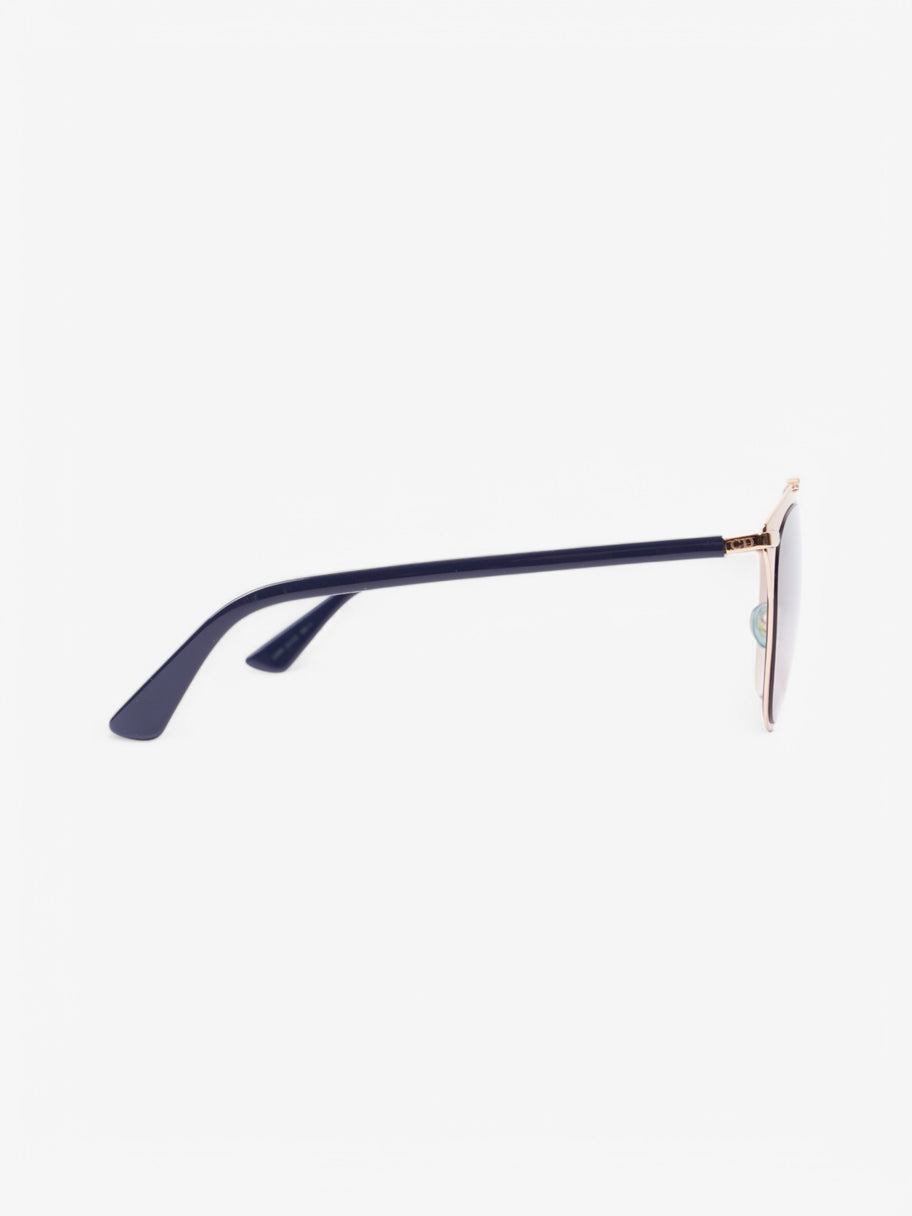 Christian Dior 3210R Sunglasses Gold / Blue Acetate 140mm Image 5