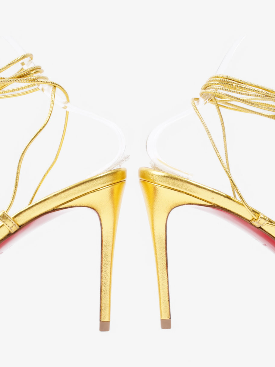 Christian Louboutin Just Un Fil 85 Gold Leather EU 40 UK 7 Image 10