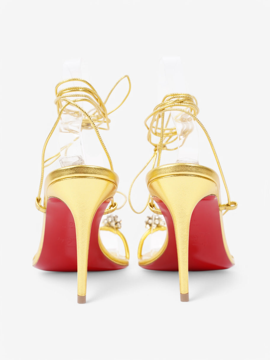 Christian Louboutin Just Un Fil 85 Gold Leather EU 40 UK 7 Image 6