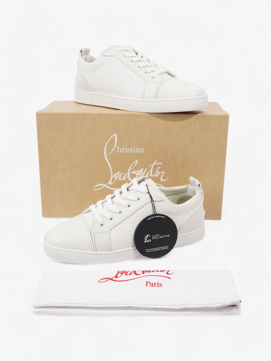 Christian Louboutin Louis Junior Orlato White  Leather EU 44 UK 10 Image 10