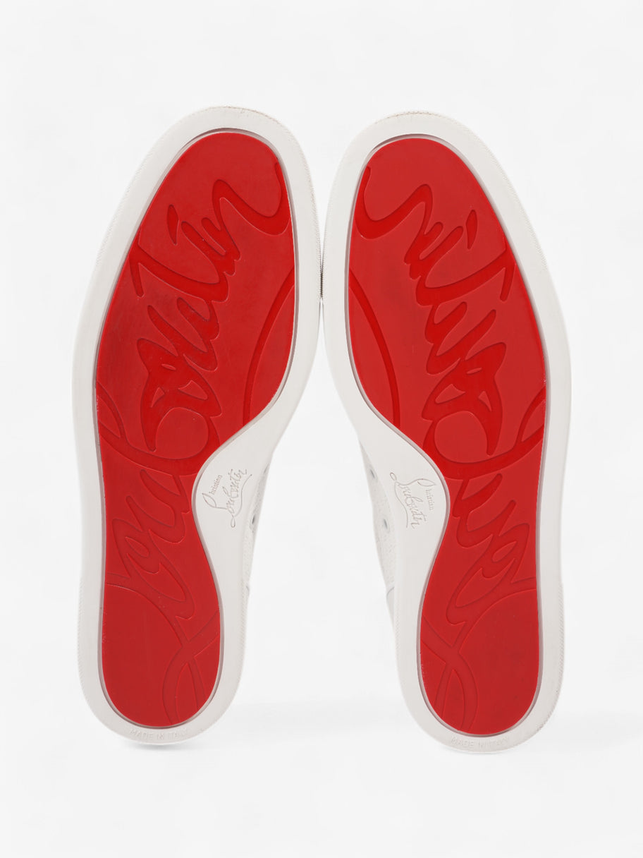 Christian Louboutin Louis Junior Orlato White  Leather EU 44 UK 10 Image 7