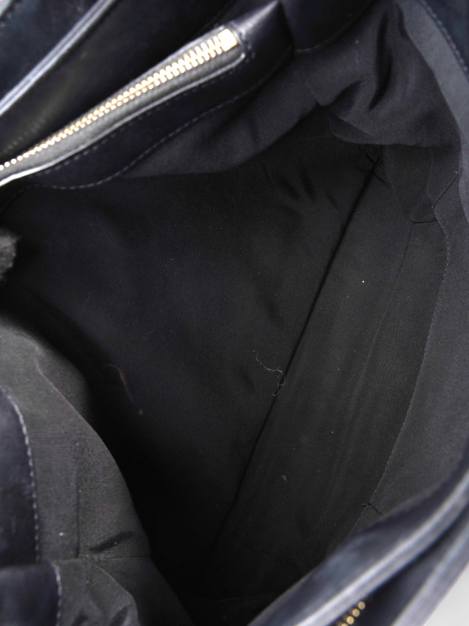 Chanel Shopping Bag Black Lambskin Leather Large Image 9