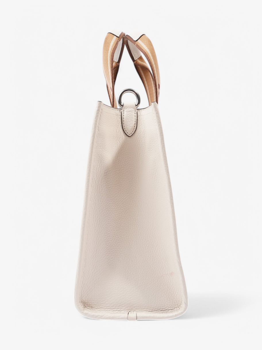 Coach Smith Tote White  / Brown Leather Image 3