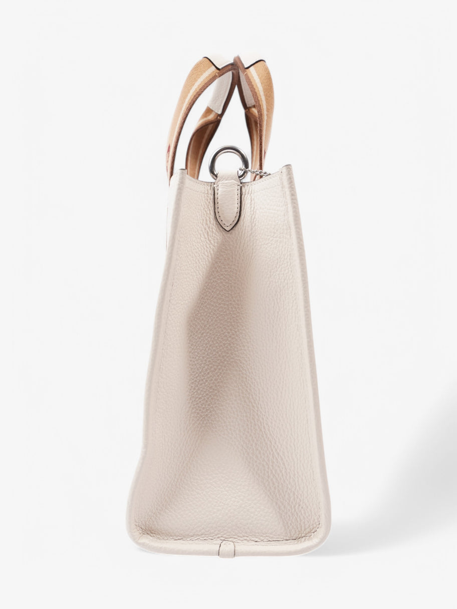 Coach Smith Tote White  / Brown Leather Image 5