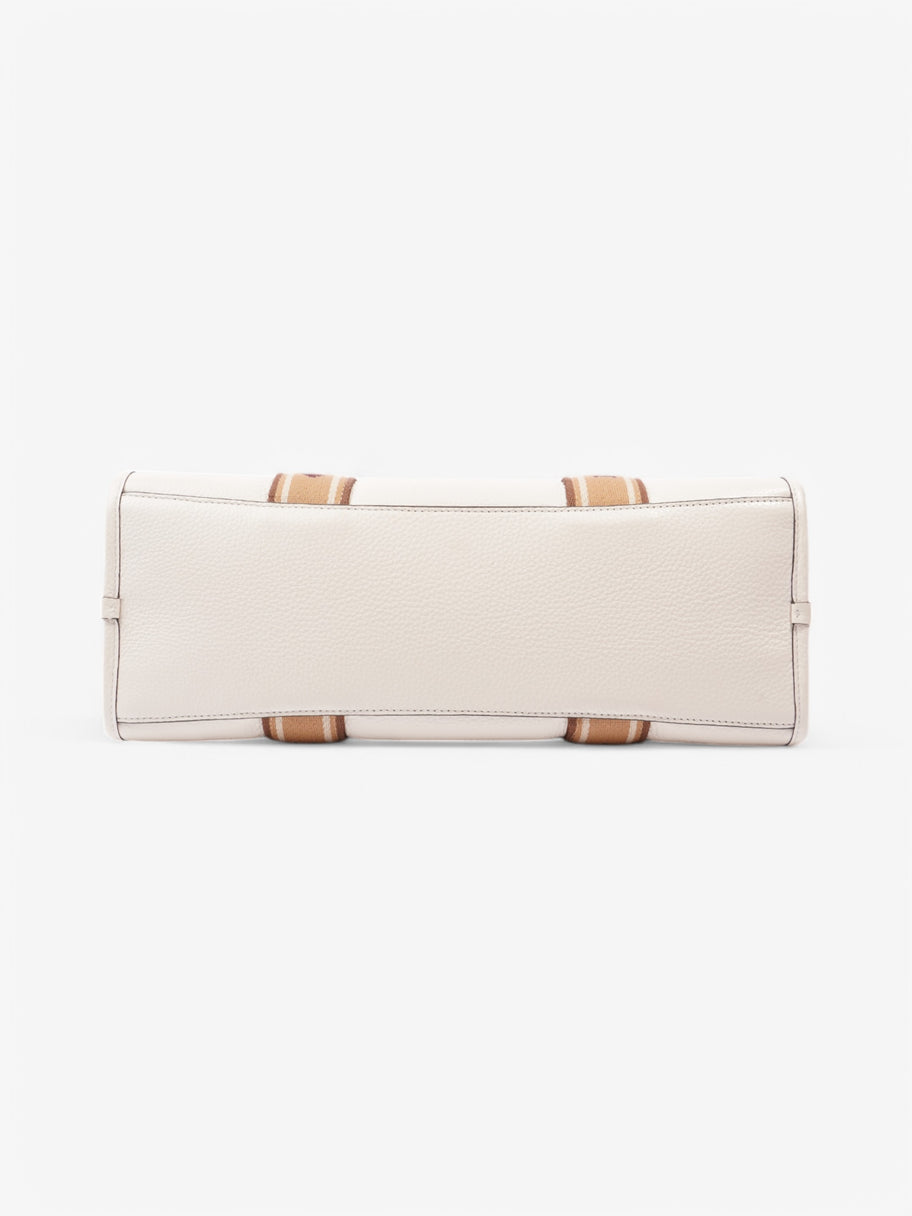 Coach Smith Tote White  / Brown Leather Image 6