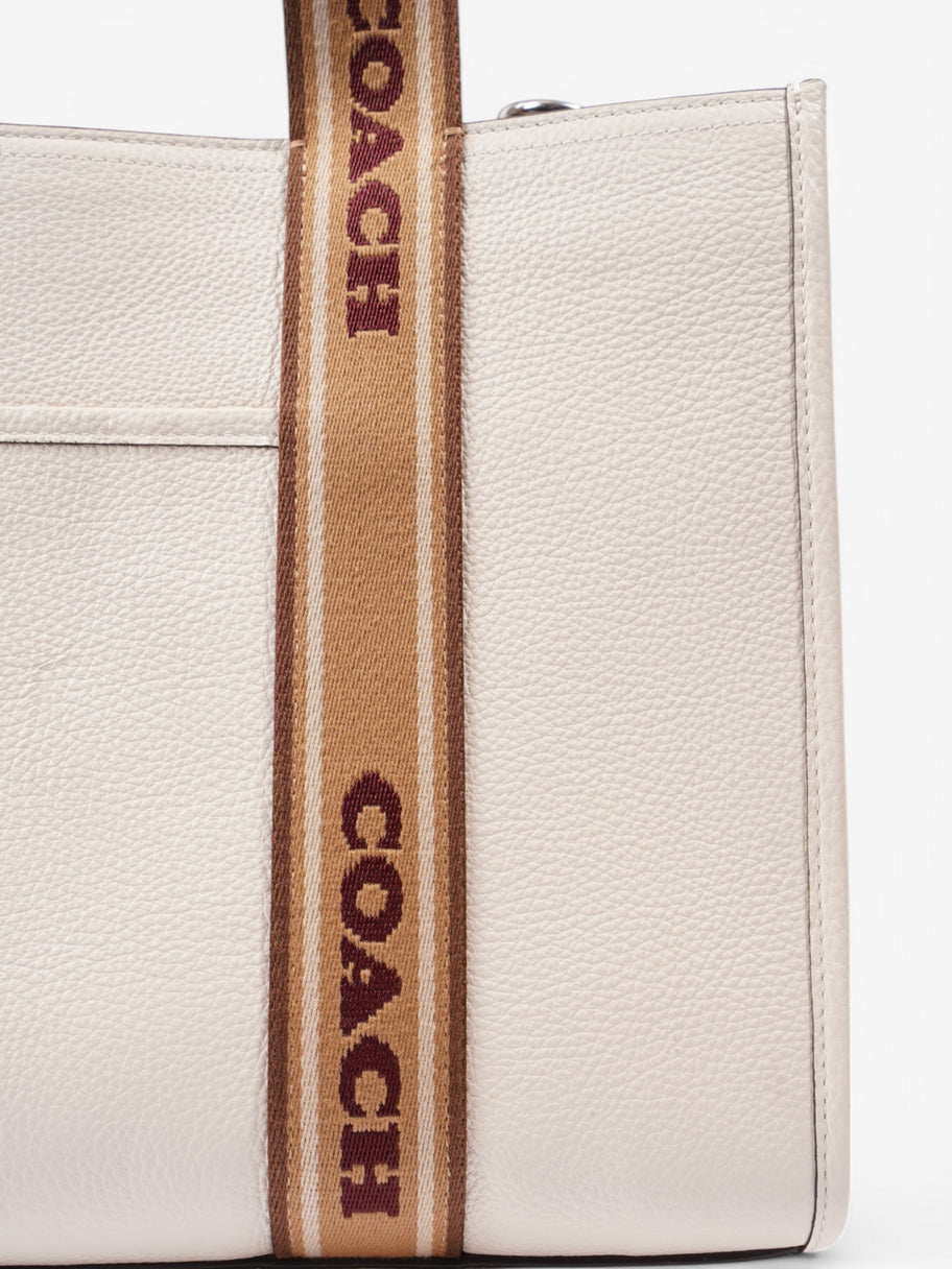 Coach Smith Tote White  / Brown Leather Image 7