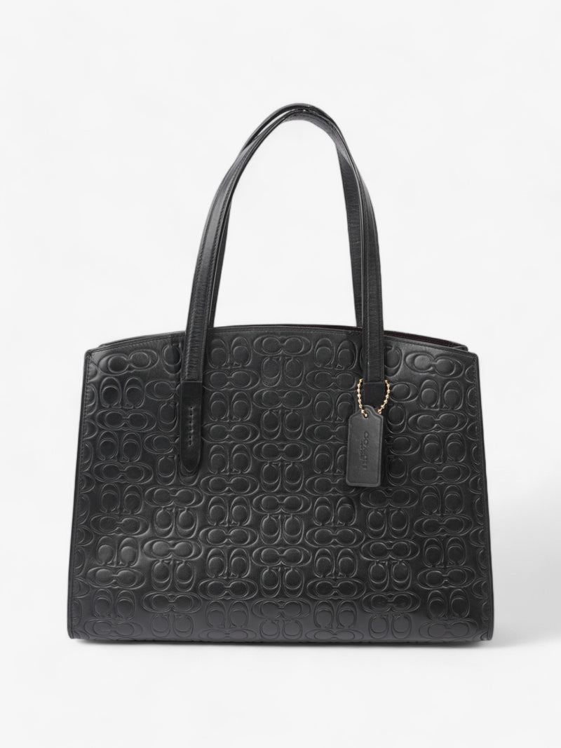  Coach Charlie Carryall Black Leather