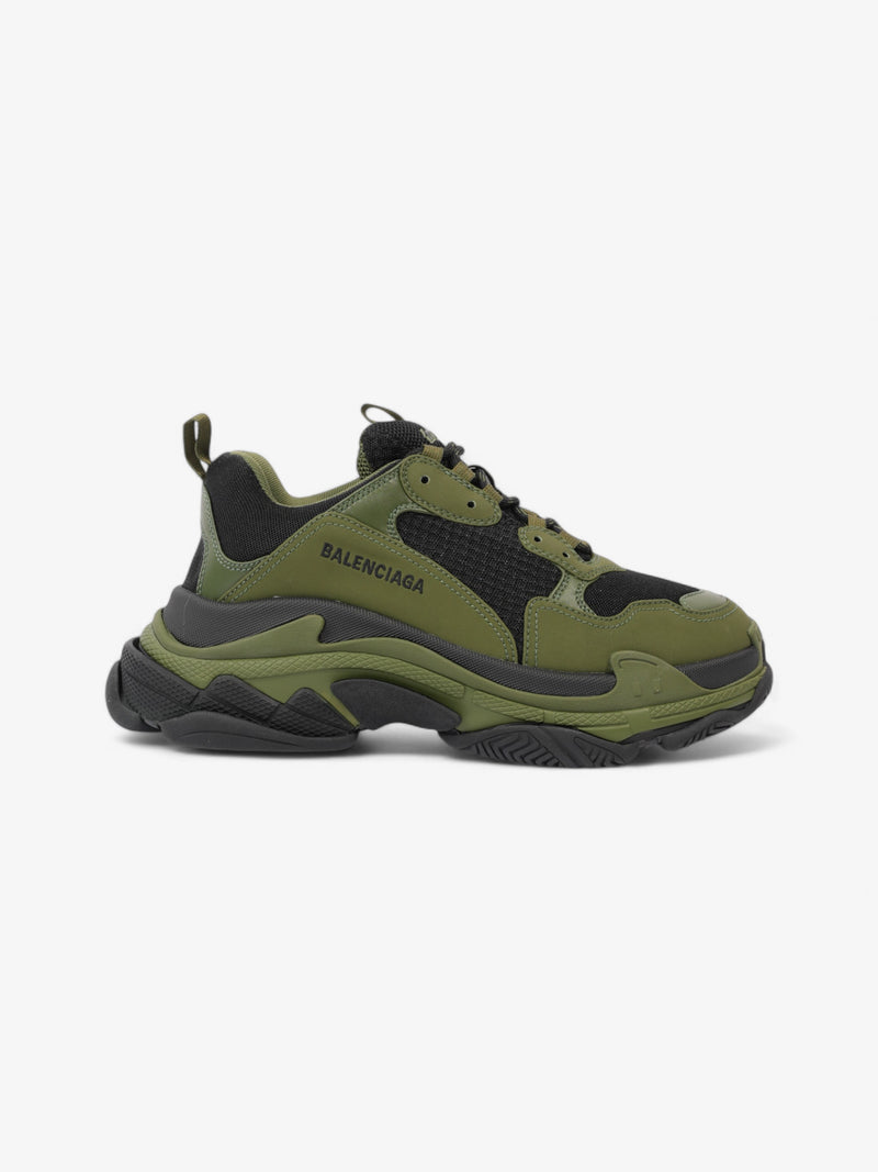  Balenciaga Triple S Black / Khaki Mesh EU 42 UK 8
