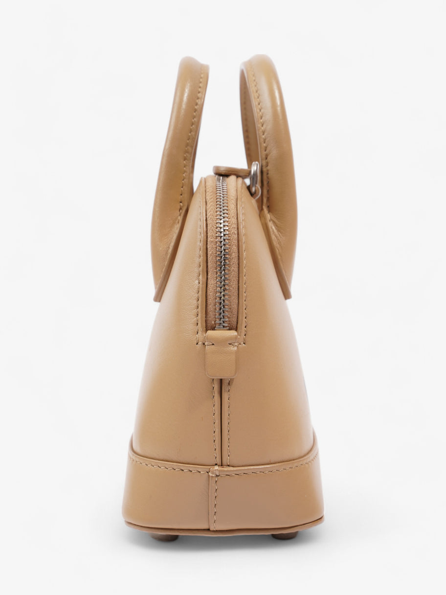 Balenciaga Happy Sad Ville Top Handle Light Brown / Black Calfskin Leather XXS Image 5