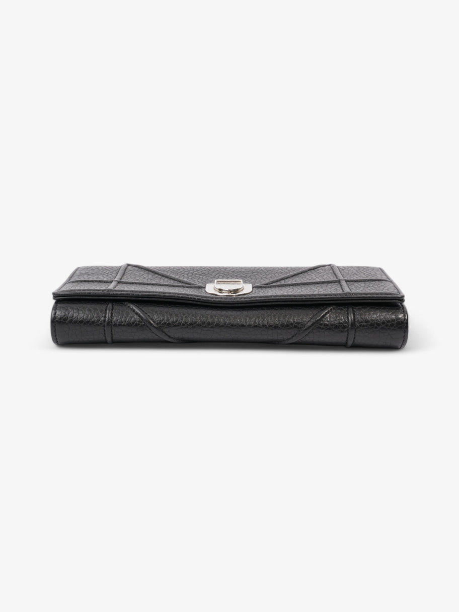 Christian Dior Diorama Wallet On Chain Black Calfskin Leather Image 6
