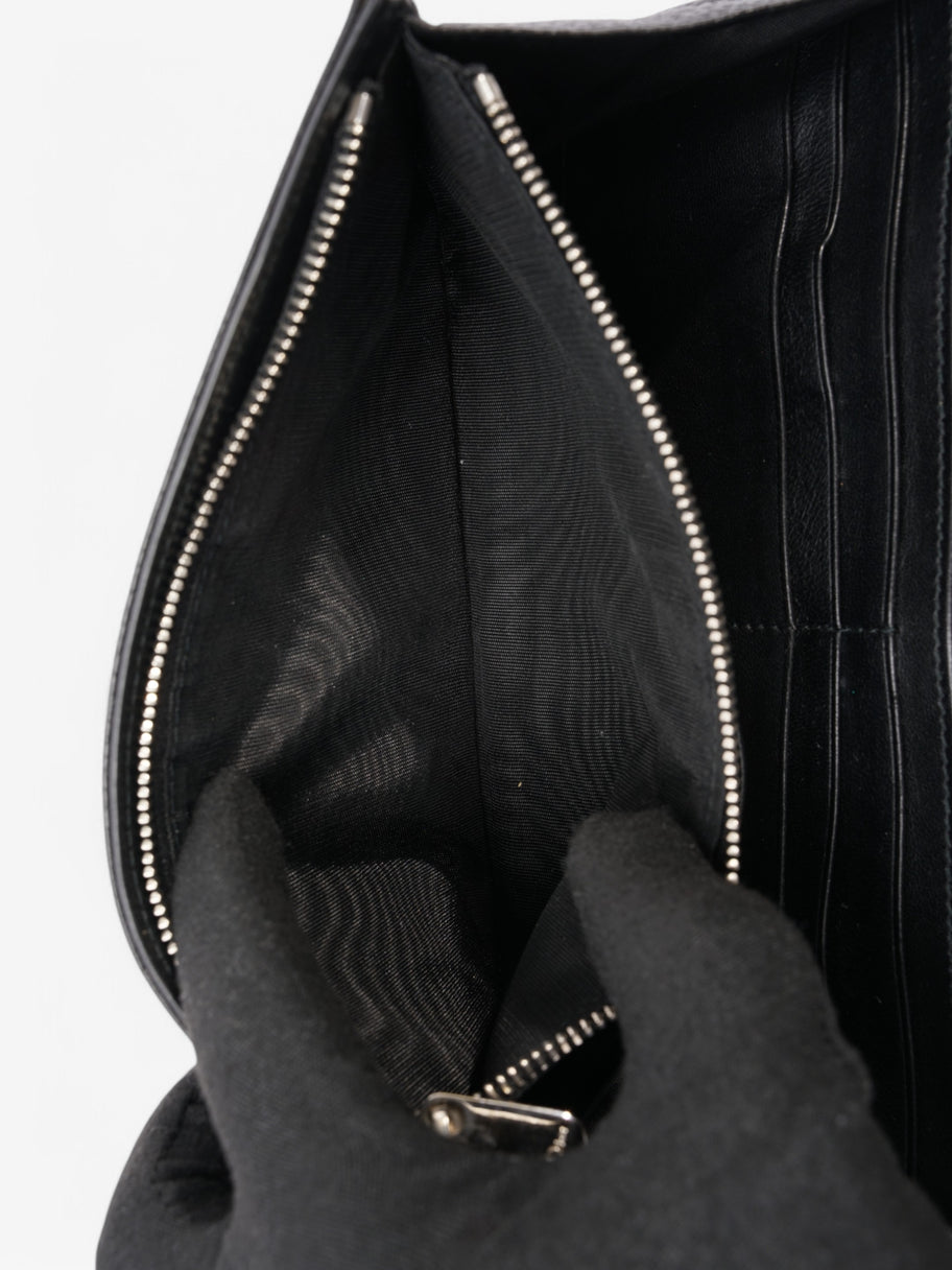 Christian Dior Diorama Wallet On Chain Black Calfskin Leather Image 9