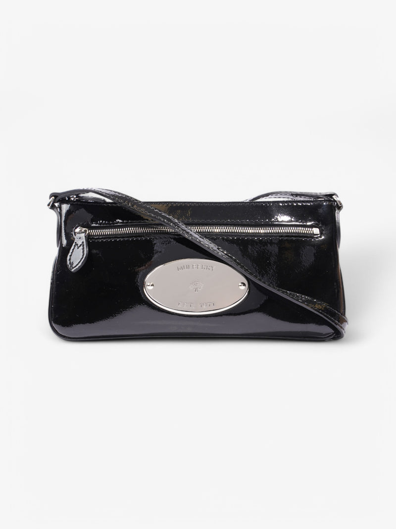  Mulberry Bayswater Crossbody Bag Black Patent Leather