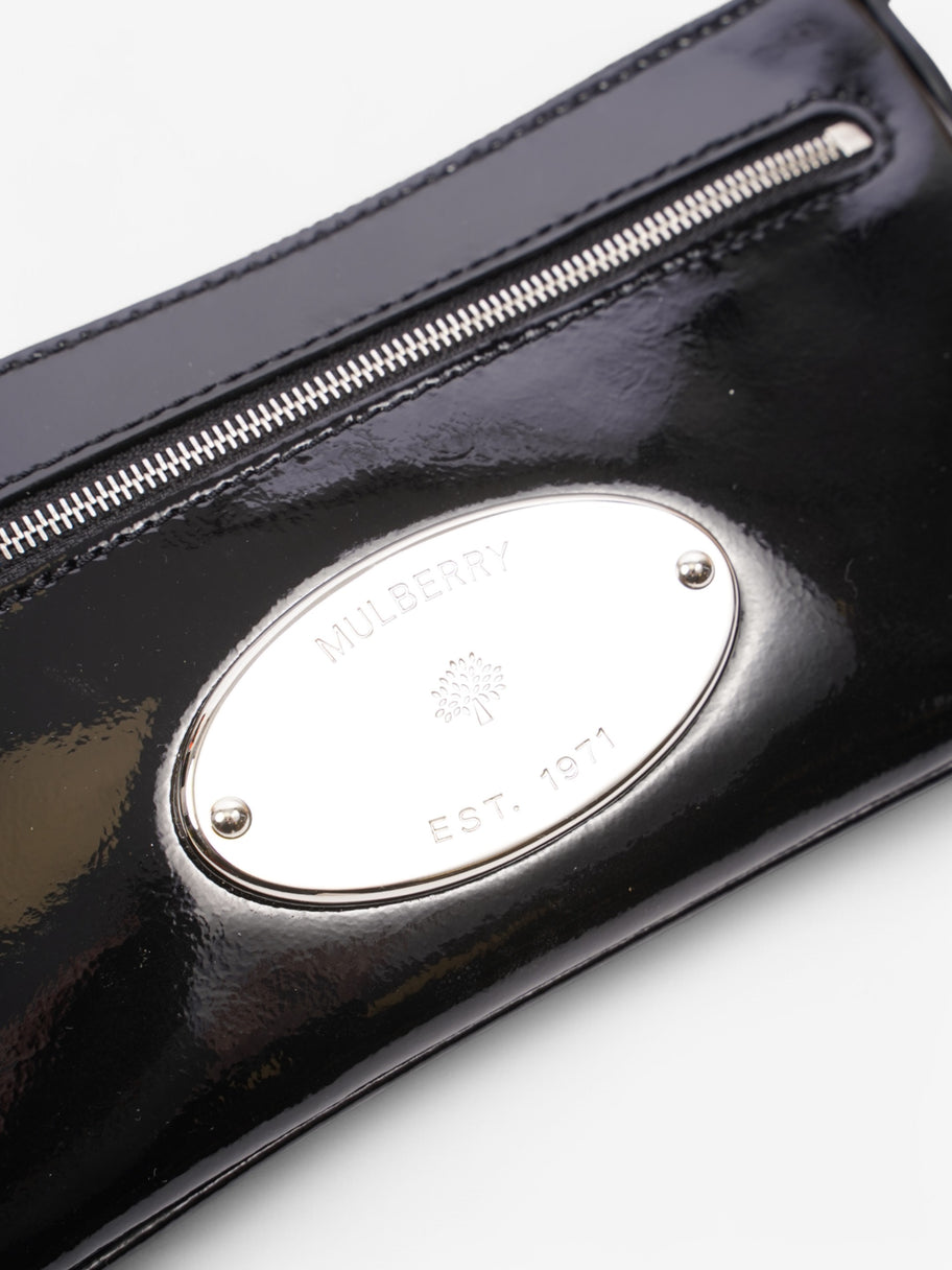 Mulberry Bayswater Crossbody Bag Black Patent Leather Image 7