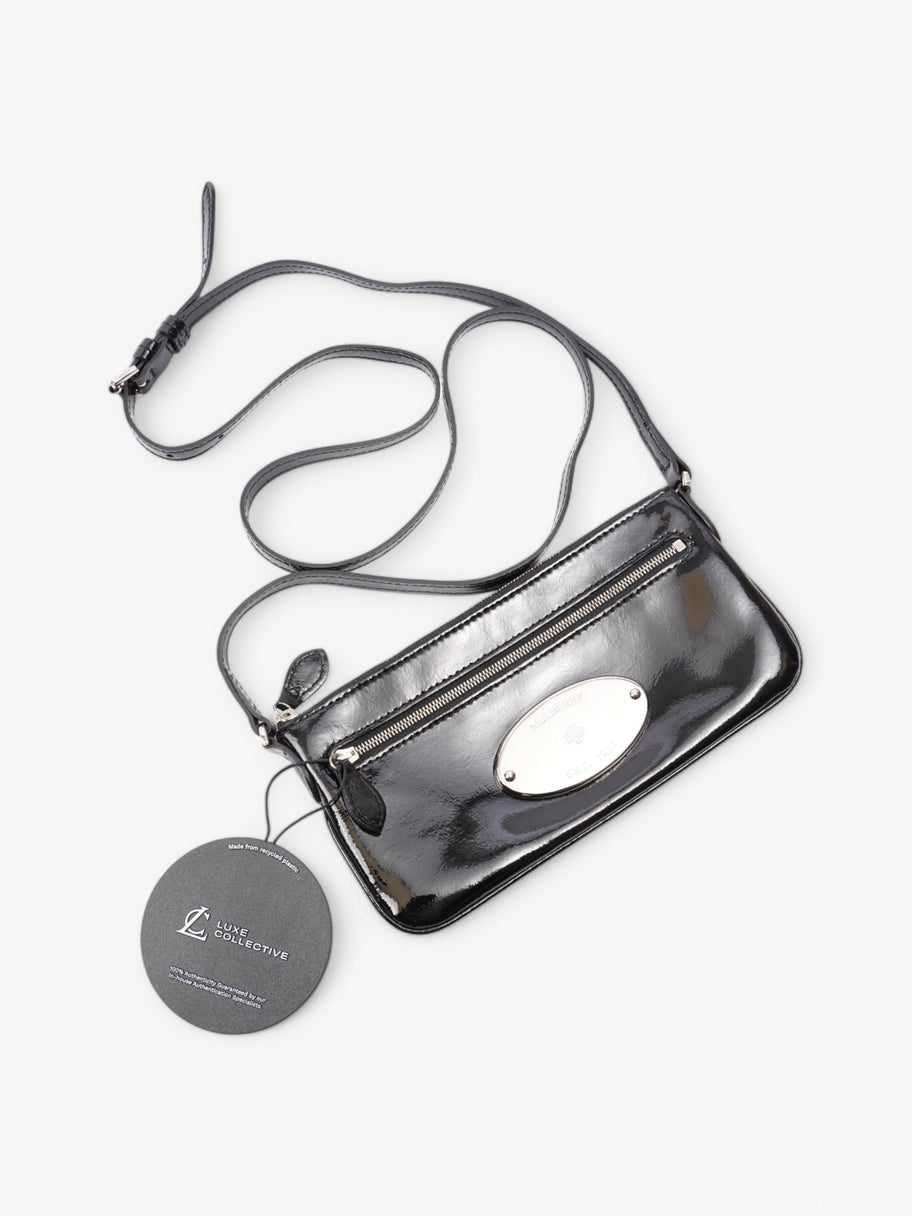 Mulberry Bayswater Crossbody Bag Black Patent Leather Image 9