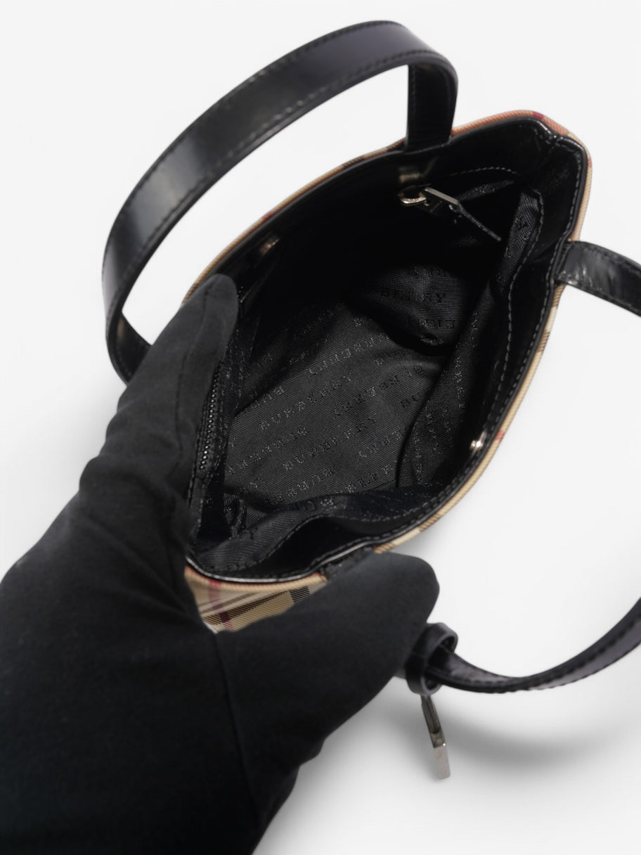 Burberry Check Handbag Nova Check Coated Canvas Image 7