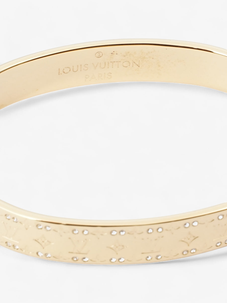 Louis Vuitton Nanogram Cuff Gold Base Metal S Image 2
