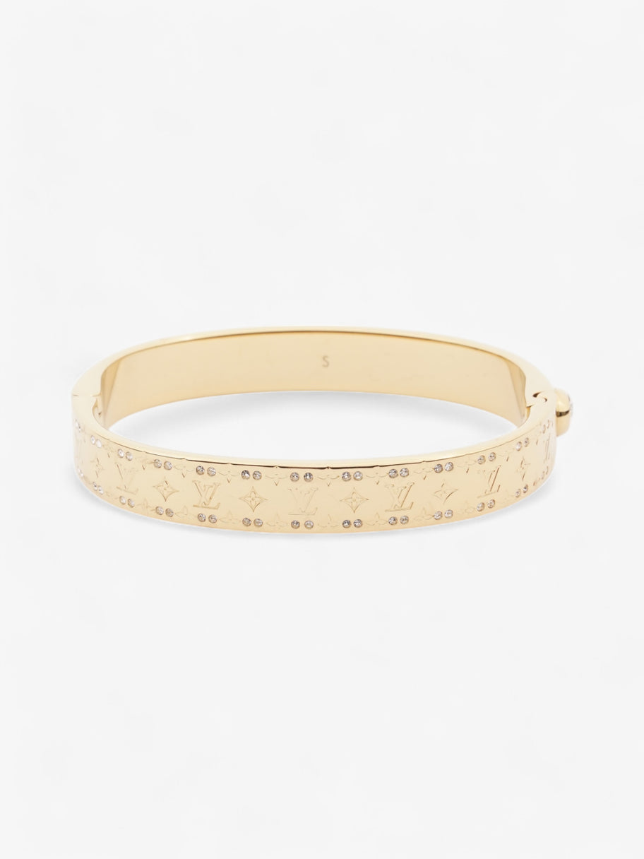 Louis Vuitton Nanogram Cuff Gold Base Metal S Image 4