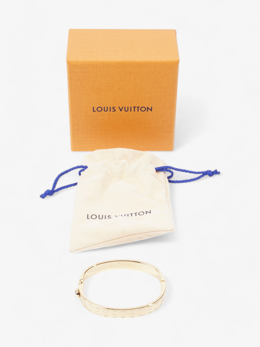 Louis Vuitton Nanogram Cuff Gold Base Metal S Image 6