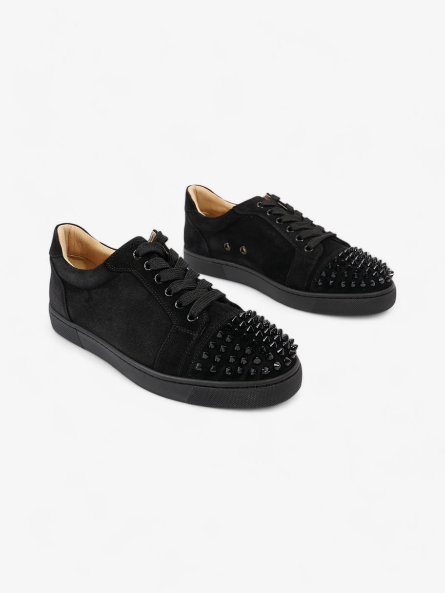 Christian Louboutin Vieira Spikes Sneakers Black Suede EU 38 UK 5 Image 2