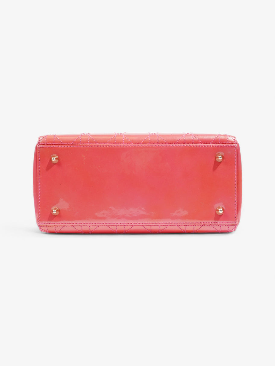 Christian Dior Lady Dior Pink Patent Leather Medium Image 6