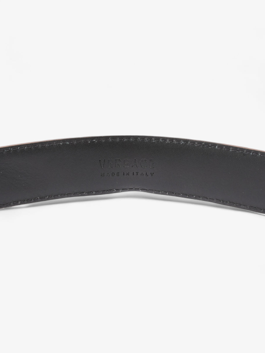 Versace Oversized Buckle Belt Brown  Leather 90cm 36
