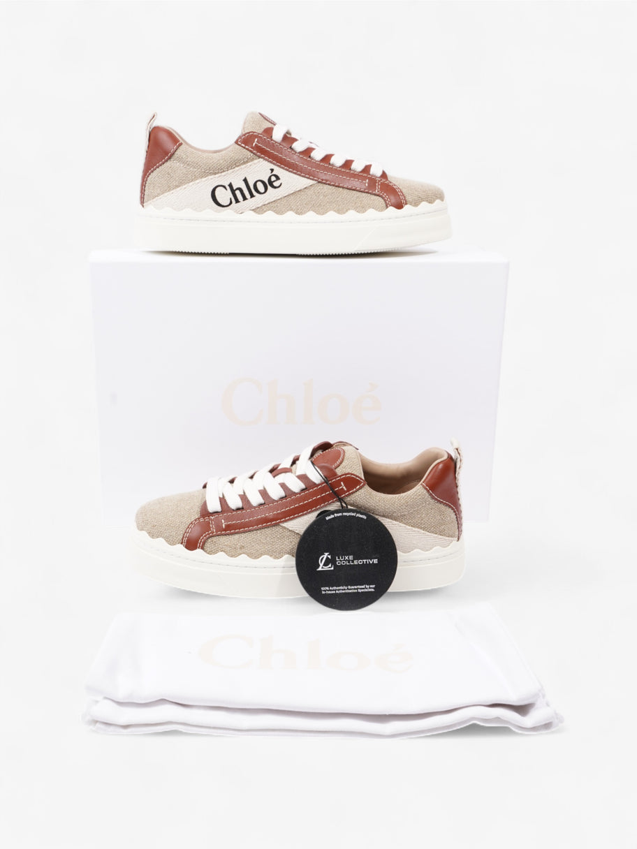 Chloe Lauren Sneakers Beige  / Brown Cotton EU 39 UK 6 Image 10