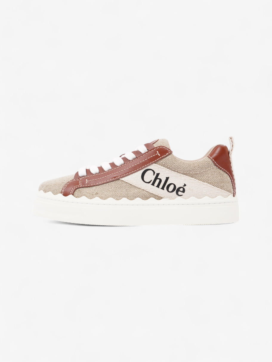 Chloe Lauren Sneakers Beige  / Brown Cotton EU 39 UK 6 Image 5