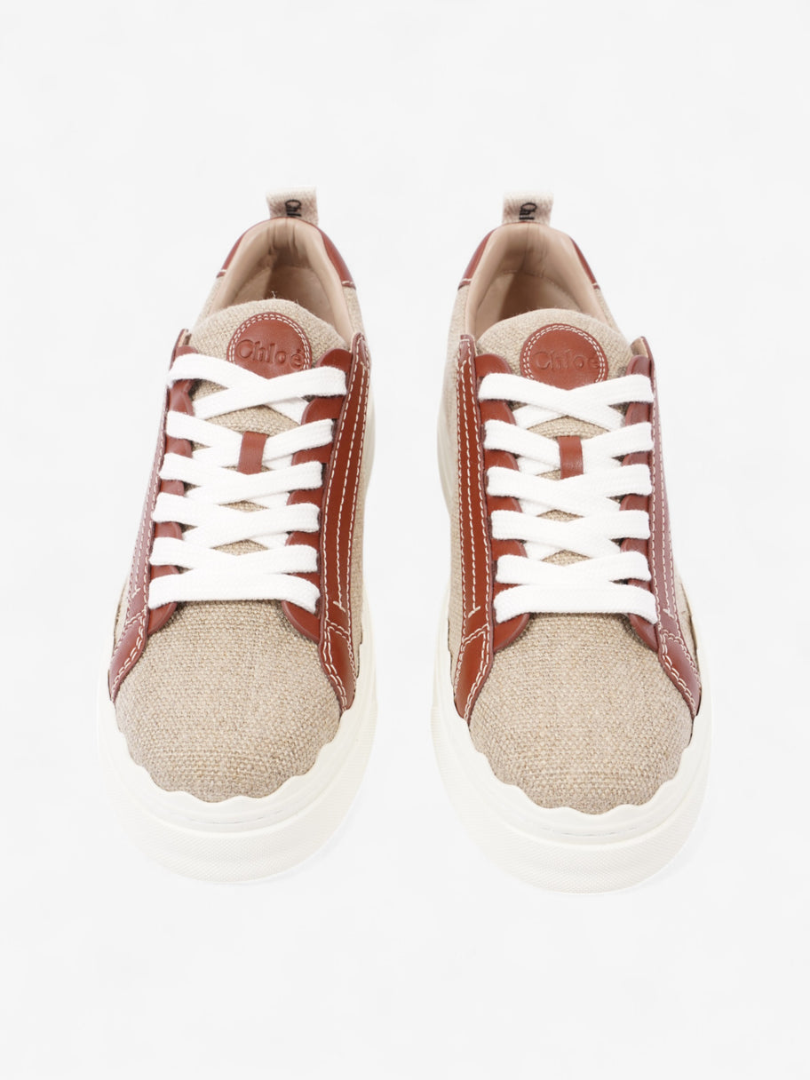Chloe Lauren Sneakers Beige  / Brown Cotton EU 39 UK 6 Image 8