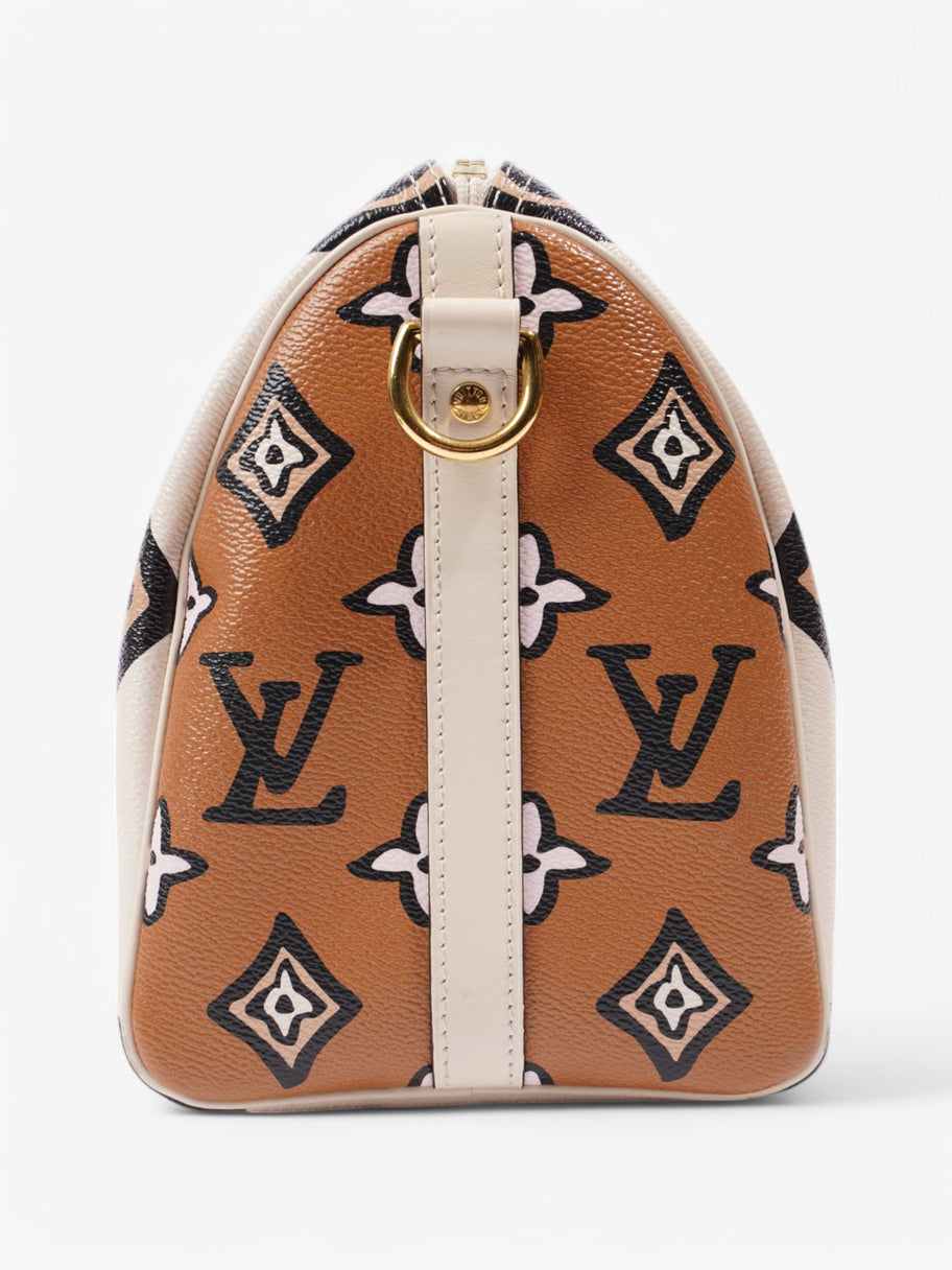 Louis Vuitton Speedy Bandouliere Cream / Brown Coated Canvas 25 Image 5