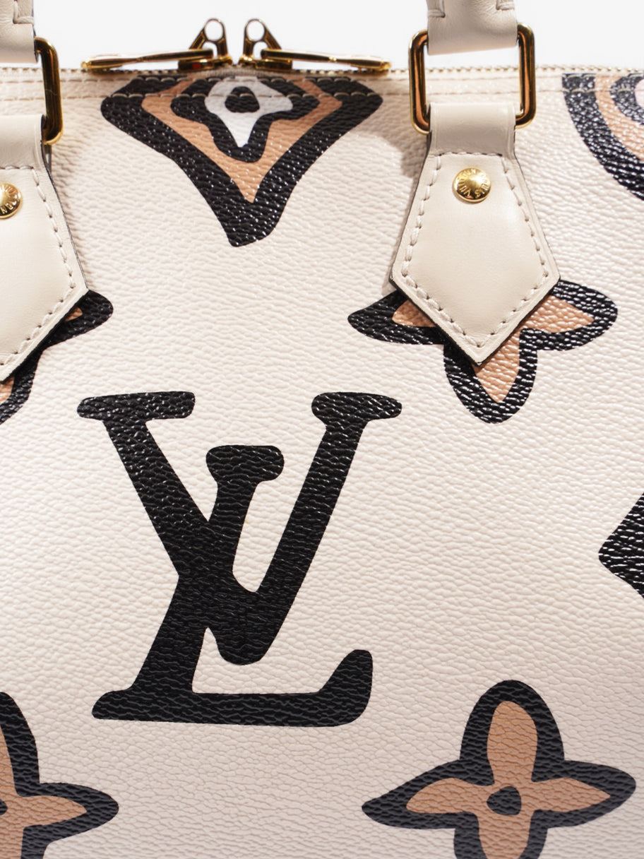 Louis Vuitton Speedy Bandouliere Cream / Brown Coated Canvas 25 Image 7