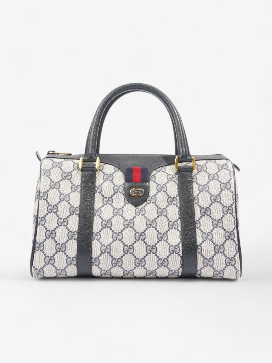 Gucci Vintage Web Doctors Bag GG Supreme / Navy Blue Canvas Image 1