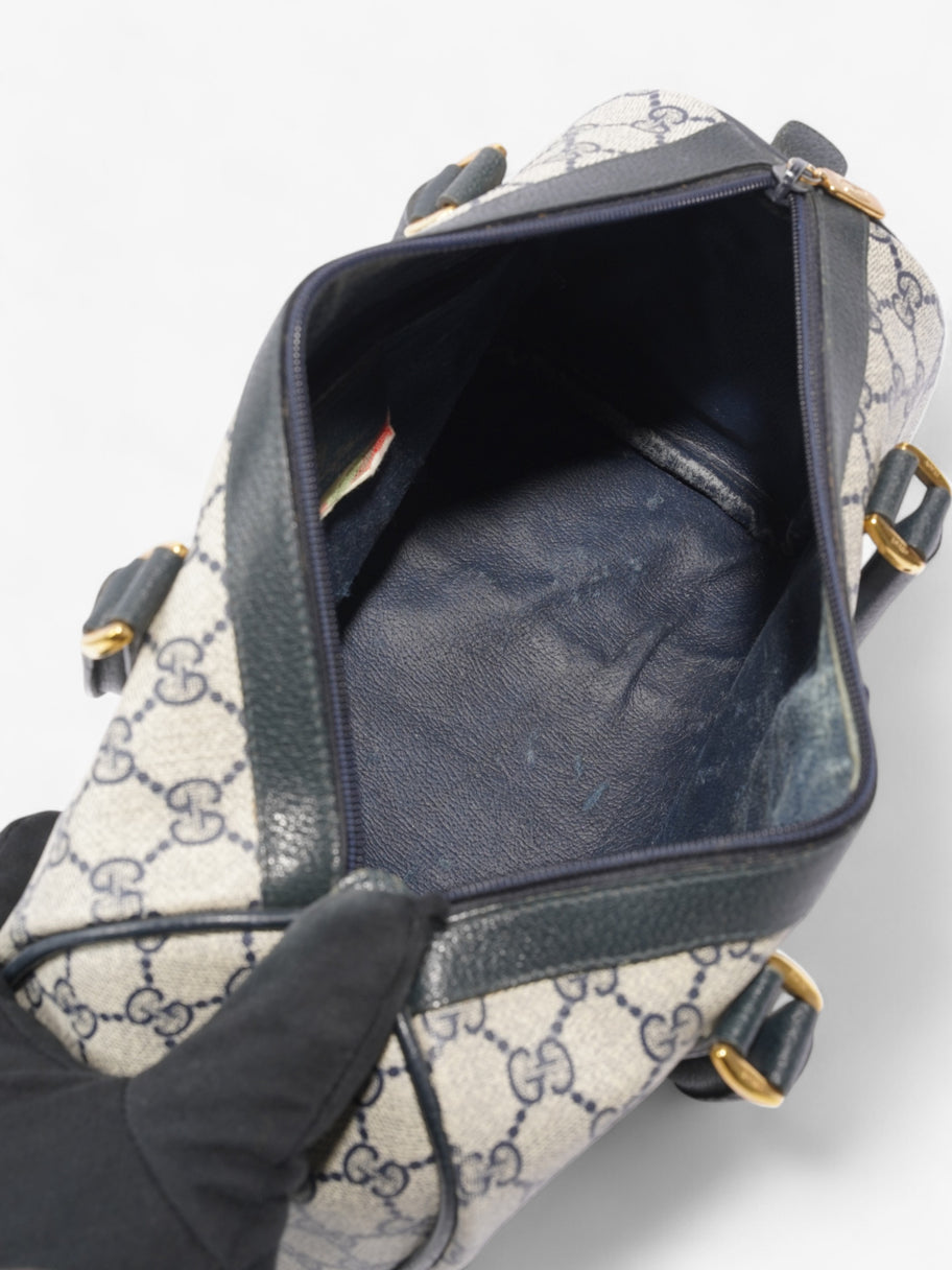 Gucci Vintage Web Doctors Bag GG Supreme / Navy Blue Canvas Image 7