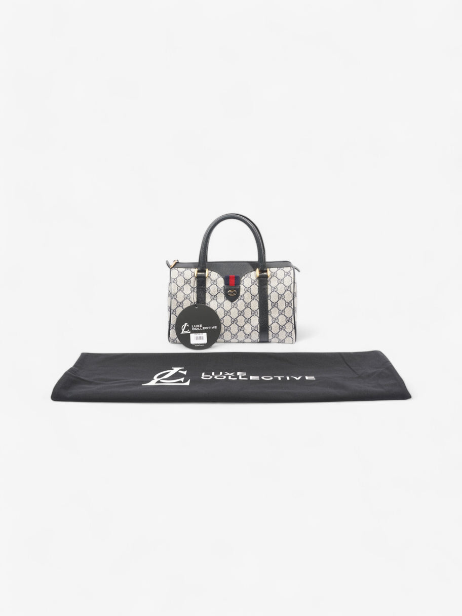 Gucci Vintage Web Doctors Bag GG Supreme / Navy Blue Canvas Image 8
