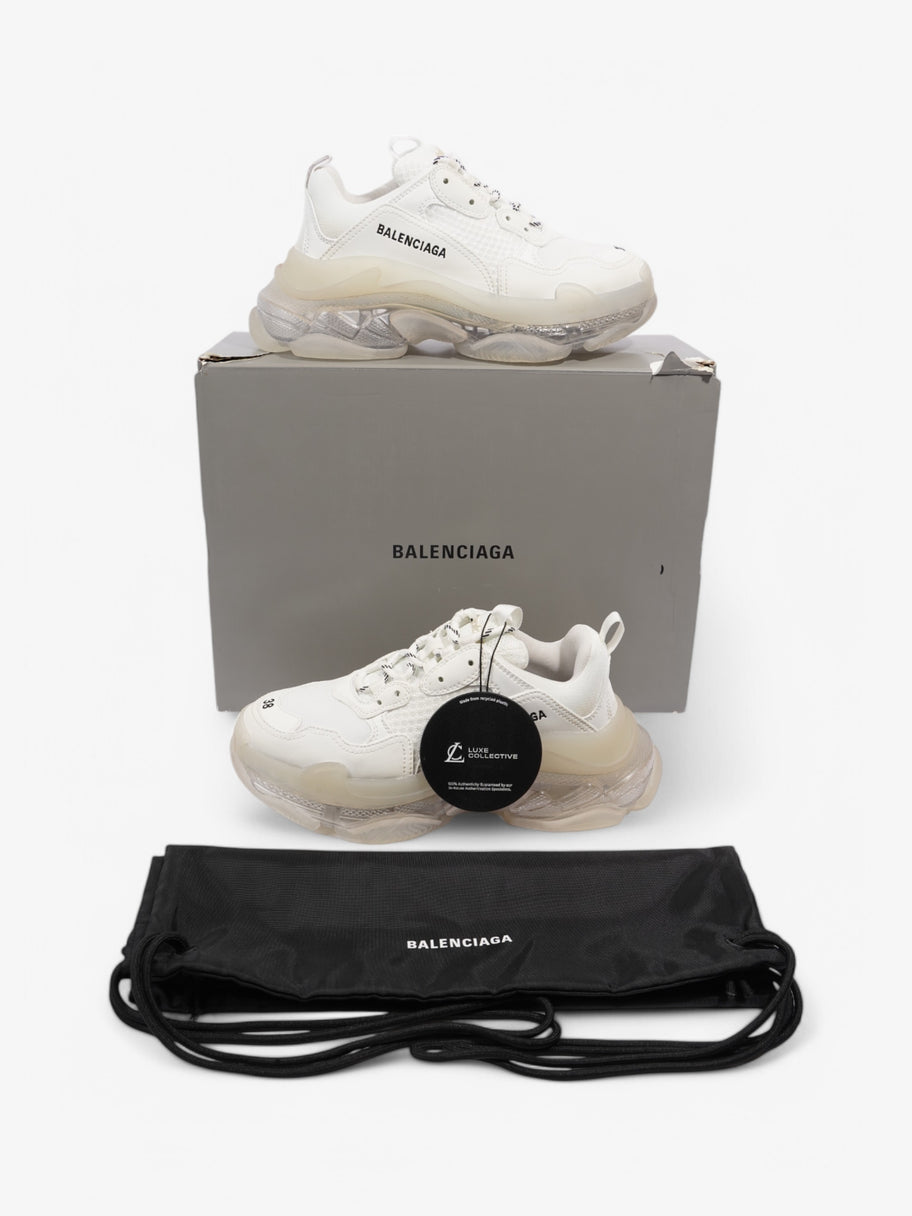 Balenciaga Triple S Clear Sole White  / Black Mesh EU 38 UK 5 Image 10