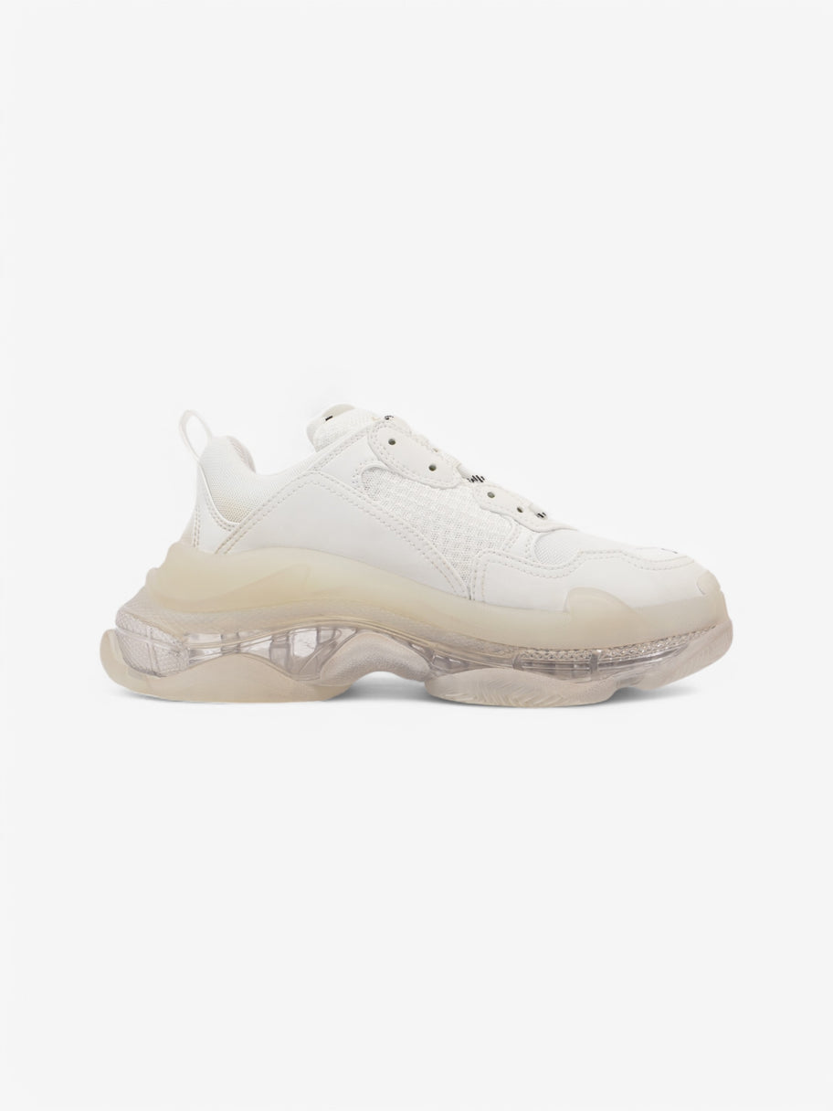 Balenciaga Triple S Clear Sole White  / Black Mesh EU 38 UK 5 Image 4