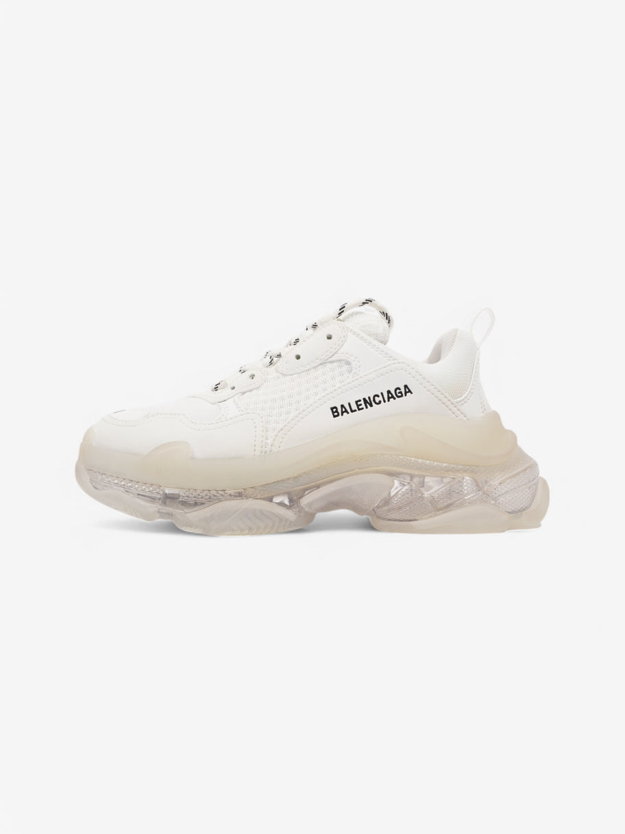 Balenciaga Triple S Clear Sole White  / Black Mesh EU 38 UK 5 Image 5