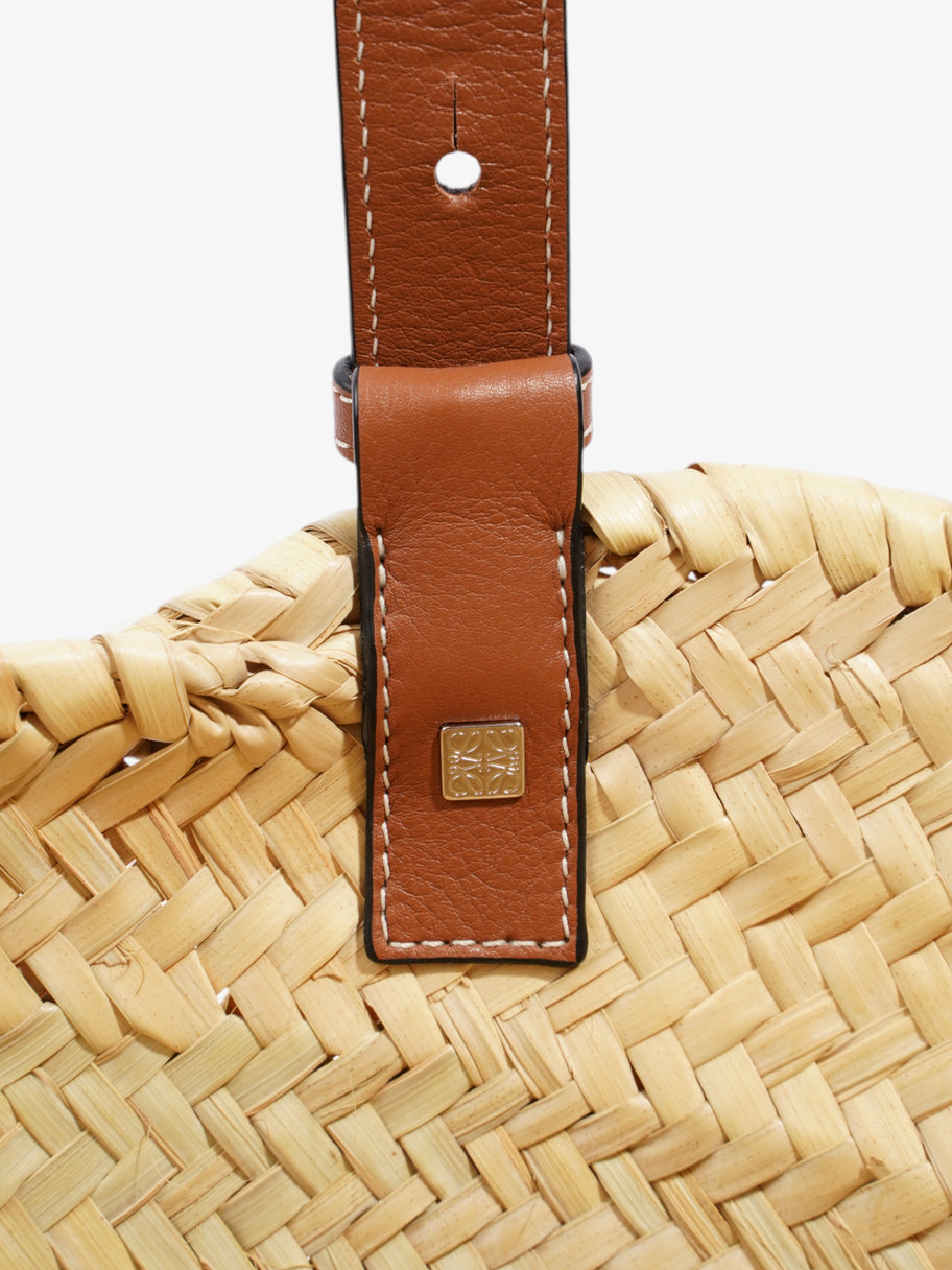 Loewe Basket Bag Tan / Natural Palm Leaves Medium Image 8