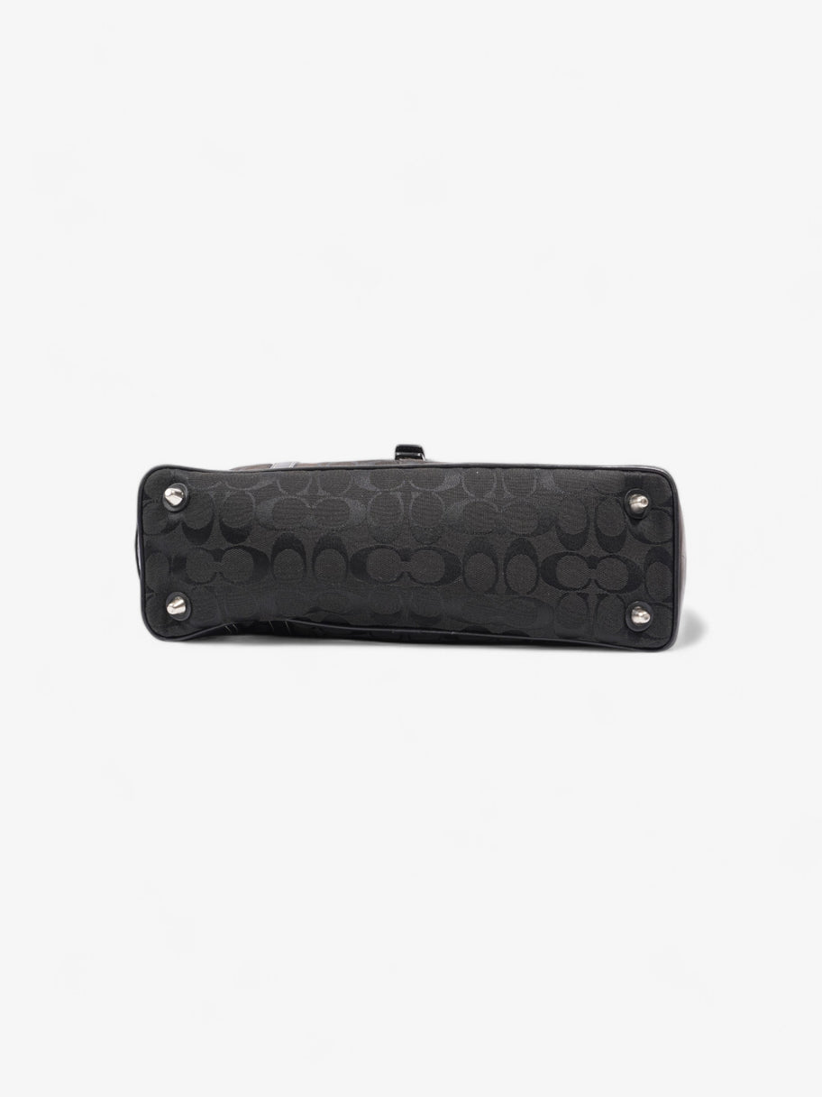 Coach Classic Handbag Black Canvas Image 6