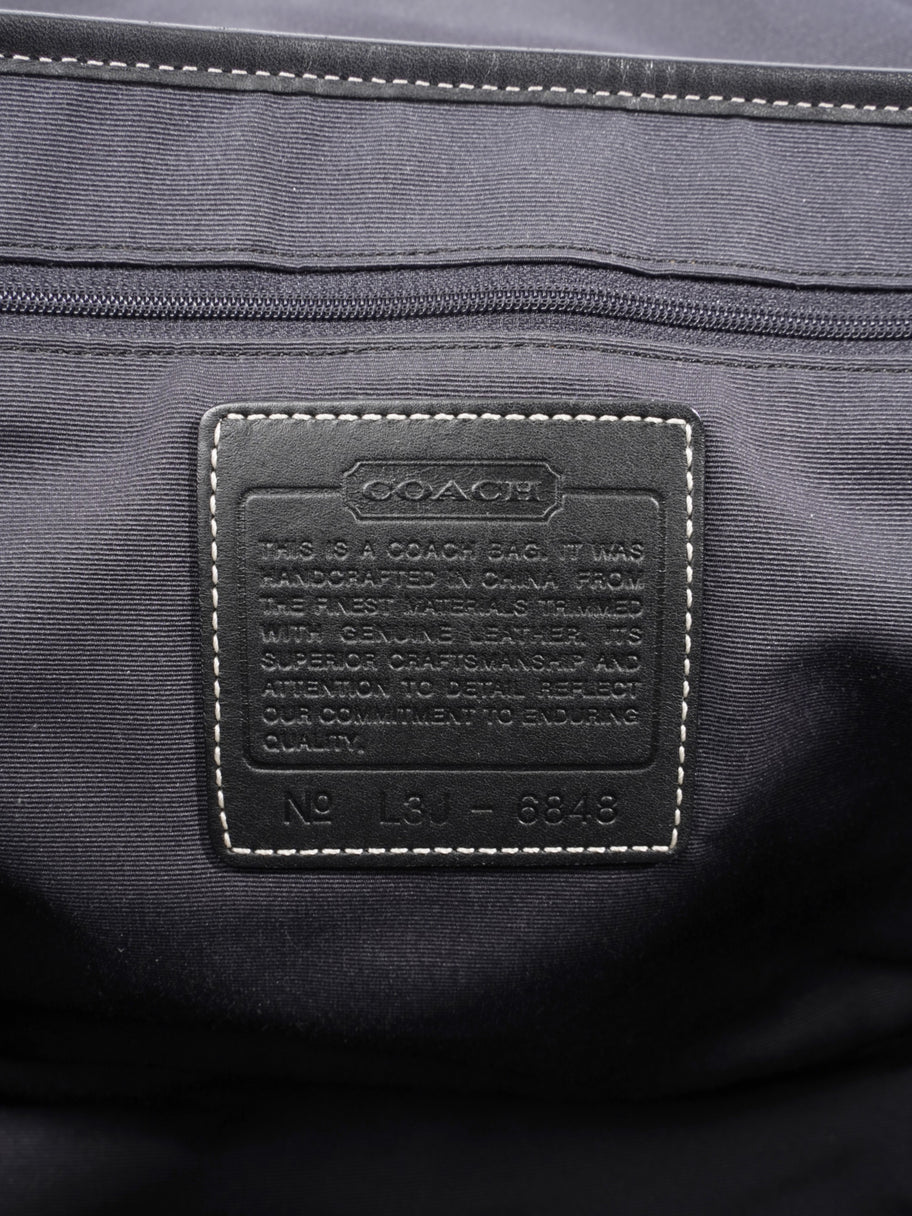 Coach Classic Handbag Black Canvas Image 9