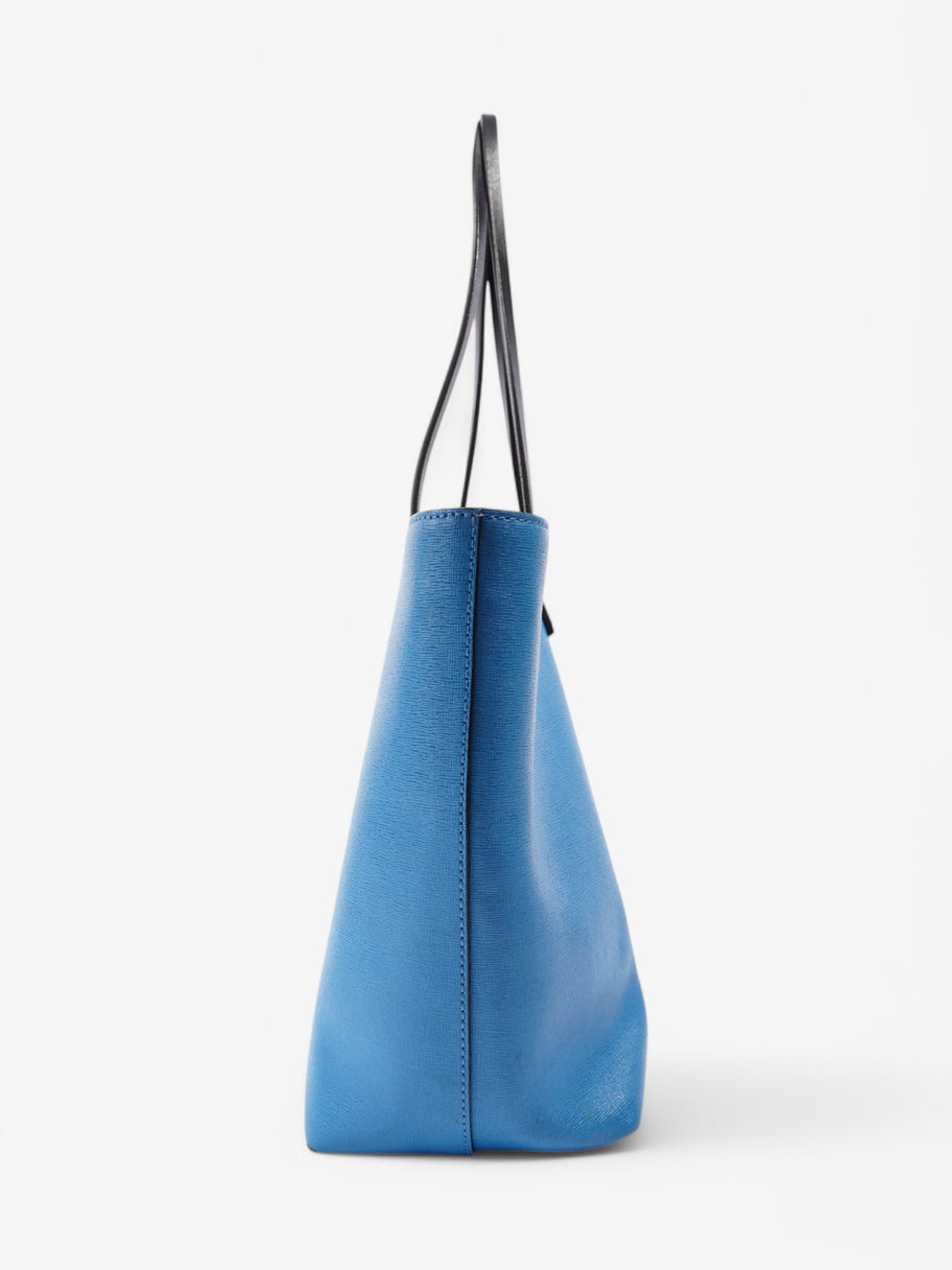 Fendi Monster Tote Blue Leather Image 3