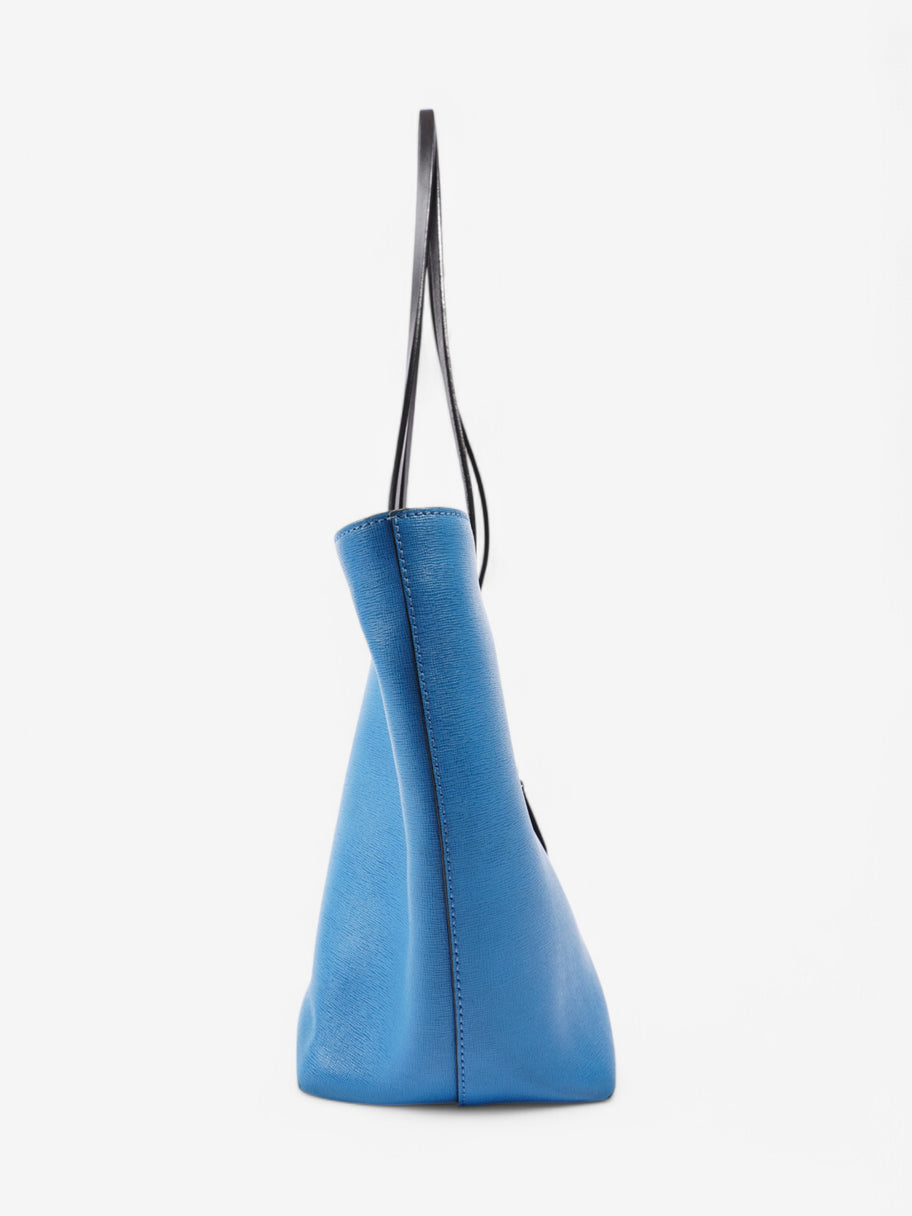 Fendi Monster Tote Blue Leather Image 5