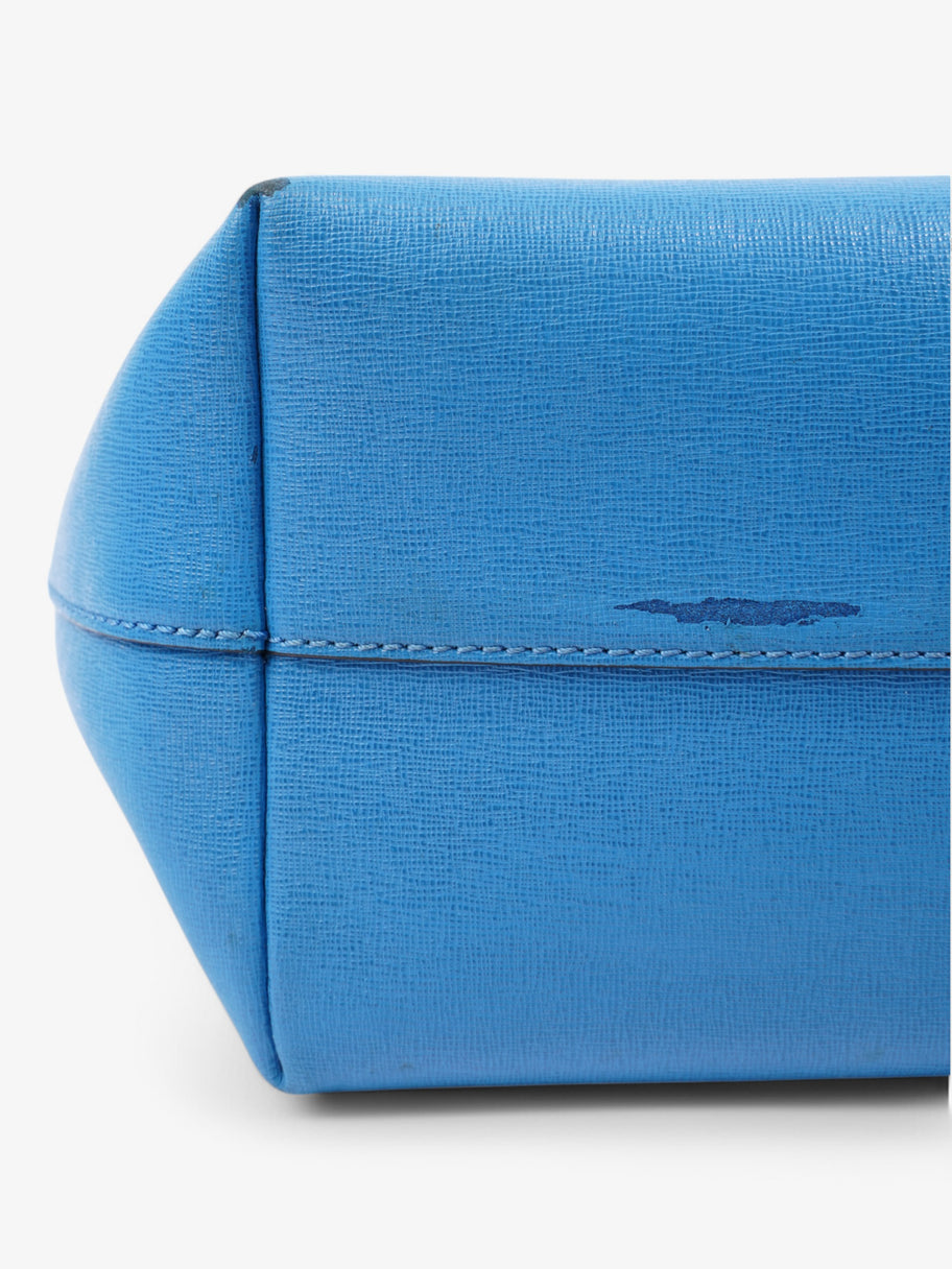 Fendi Monster Tote Blue Leather Image 8