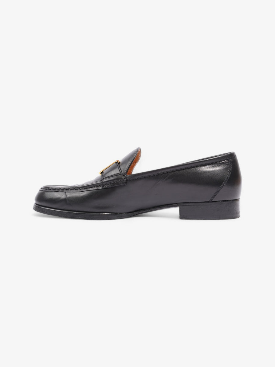 Hermes Faubourg Loafers Black Leather EU 38 UK 5 Image 3