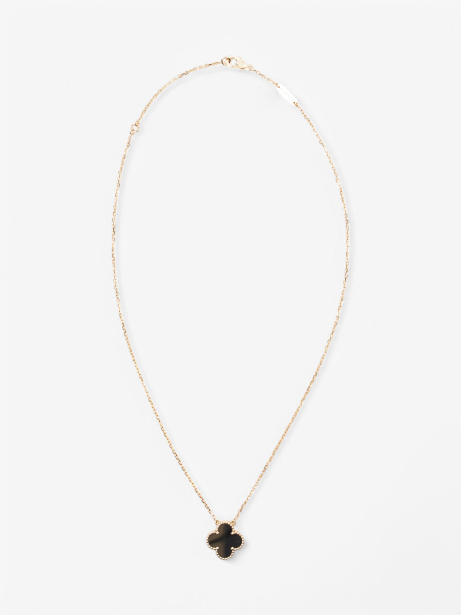 Van Cleef and Arpels Vintage Alhambra Pendant Gold / Onyx Yellow Gold Image 1