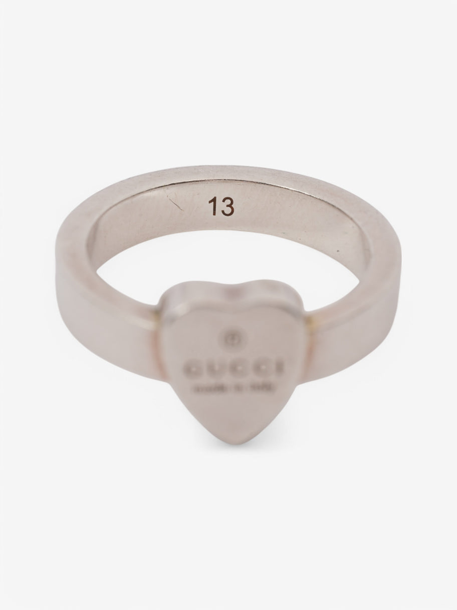 Gucci Trademark Heart Ring Silver Silver Sterling 13 Image 2