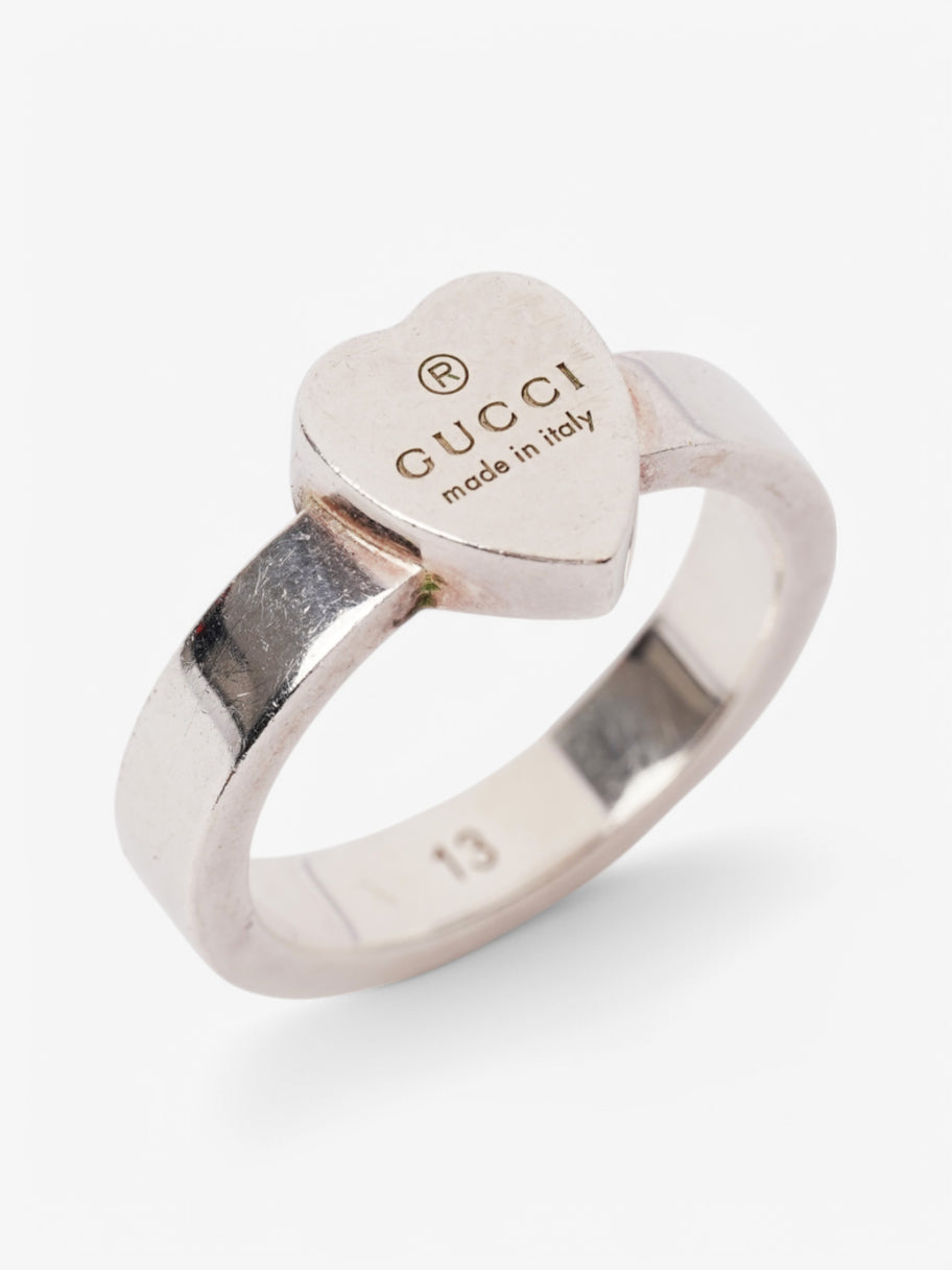 Gucci Trademark Heart Ring Silver Silver Sterling 13 Image 3