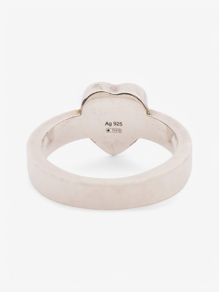 Gucci Trademark Heart Ring Silver Silver Sterling 13 Image 4