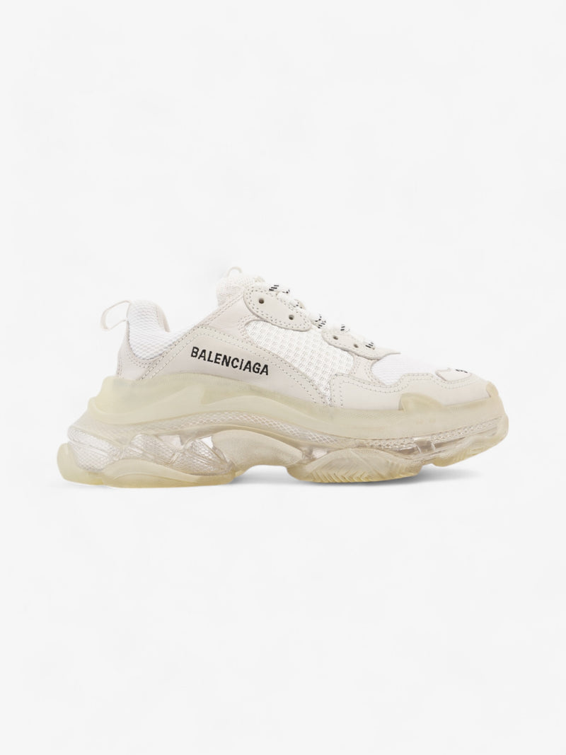  Balenciaga Triple S Clear Sole White  Mesh EU 38 UK 5